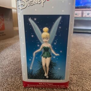 Vintage Disney Tinker Bell Green and White Tree Topper